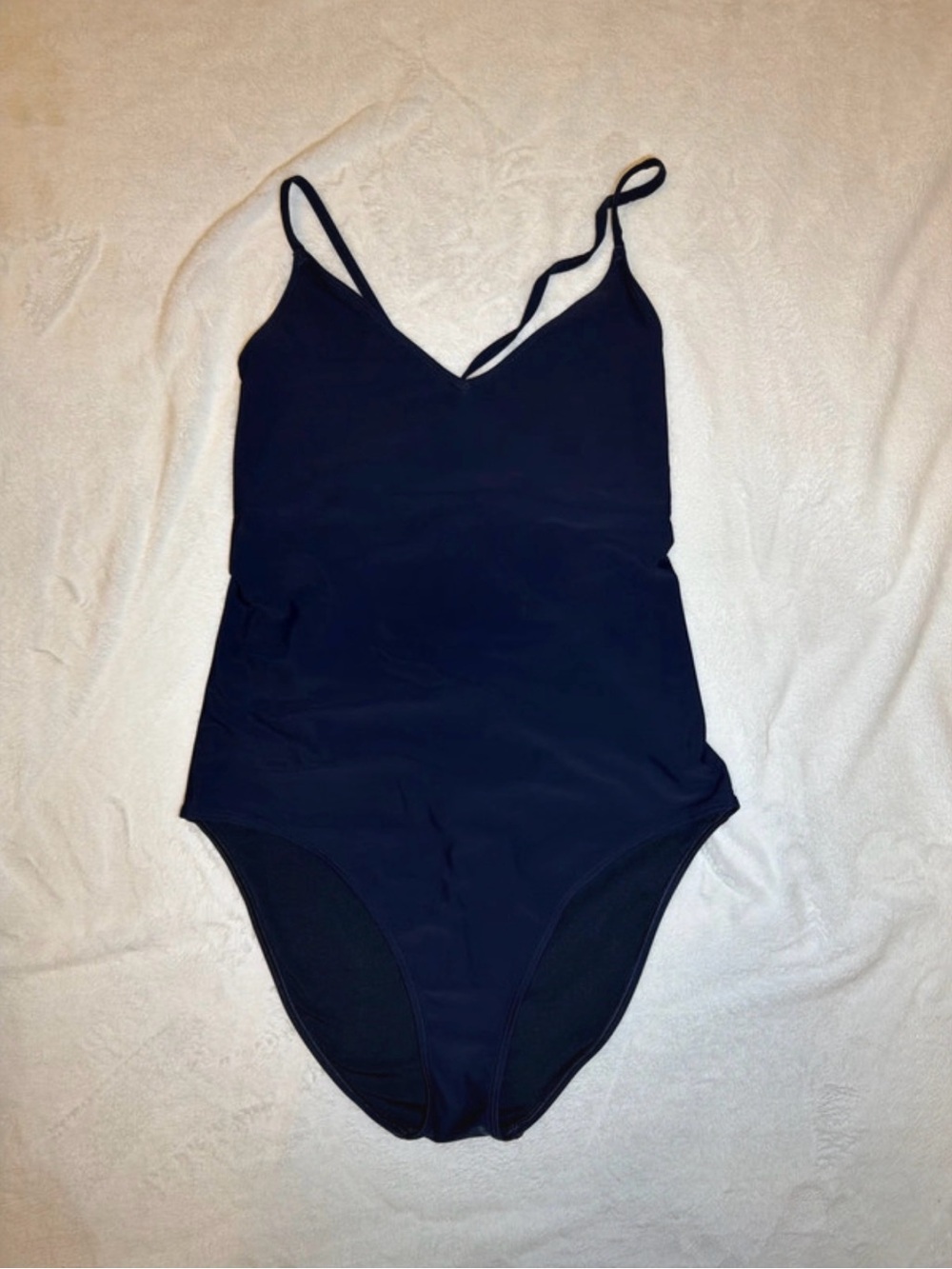Aerie Navy One-Piece Swimsuit - Classic Solid